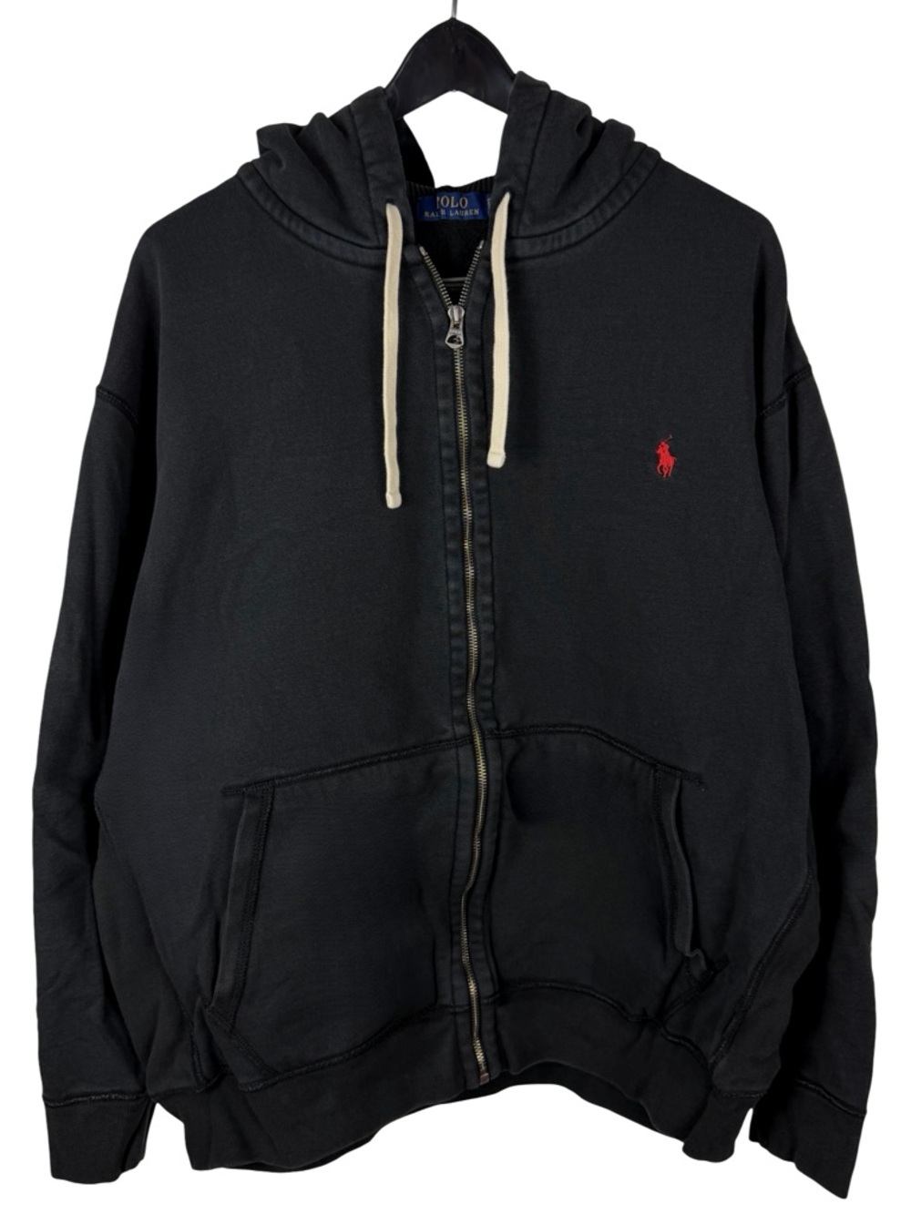 Mens Polo Ralph Lauren Full Zip Heavyweight Small Pony Hoodie Size 2XLT